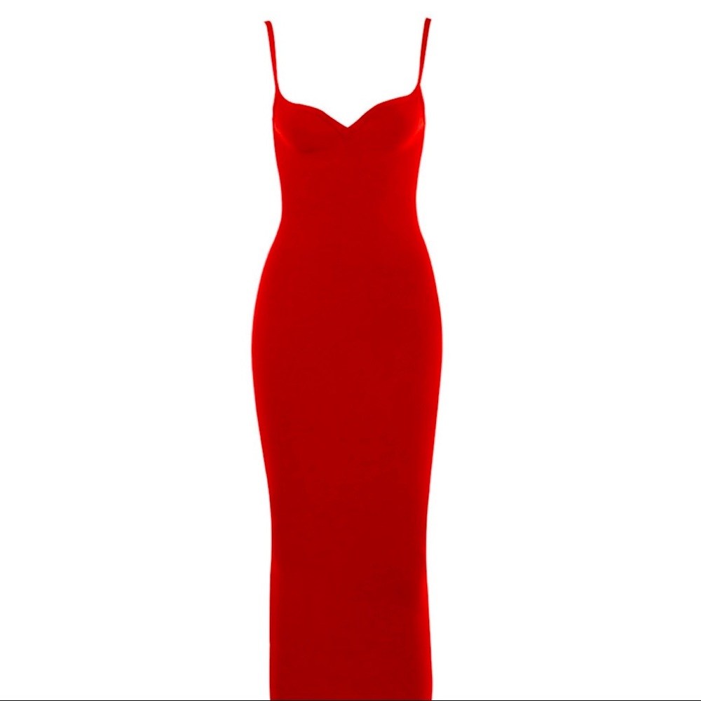 House of CB Domenica Dress - Red - Medium
